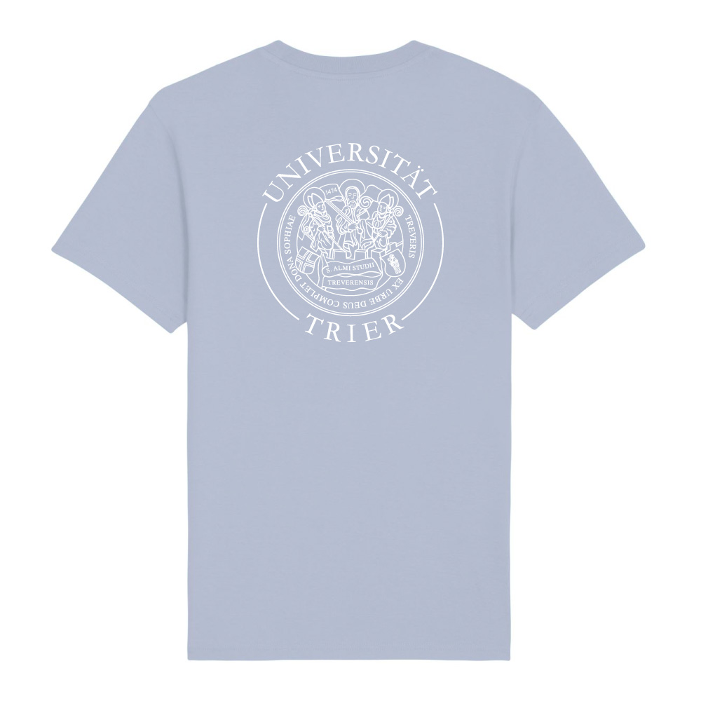 Unisex T-Shirt Blaugrau Logo
